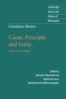 Bruno | Giordano Bruno: Cause, Principle and Unity | E-Book | sack.de