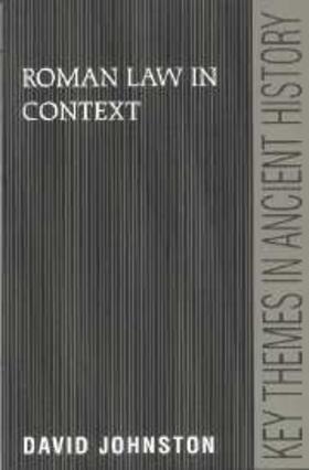 Johnston |  Roman Law in Context | eBook | Sack Fachmedien