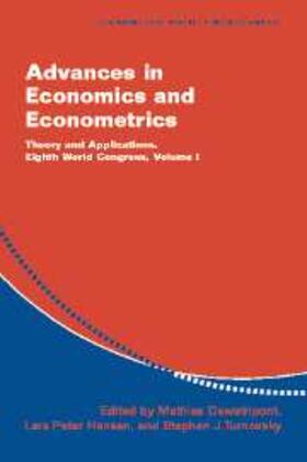 Dewatripont |  Advances in Economics and Econometrics: Volume 1 | eBook | Sack Fachmedien