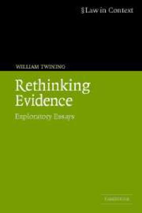 Twining |  Rethinking Evidence | eBook | Sack Fachmedien