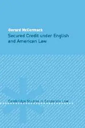 McCormack |  Secured Credit under English and American Law | eBook | Sack Fachmedien