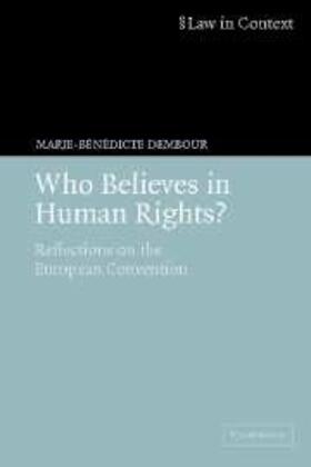 Dembour |  Who Believes in Human Rights? | eBook | Sack Fachmedien