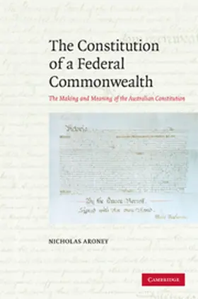 Aroney |  The Constitution of a Federal Commonwealth | eBook | Sack Fachmedien