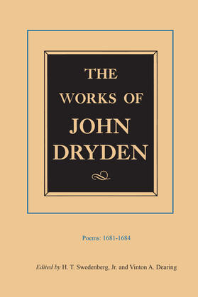 Dryden / Swedenburg |  The Works of John Dryden V 2 Poems | Buch |  Sack Fachmedien