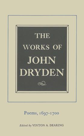 Dryden / Dearing |  The Works of John Dryden - Poems V 7 1697 - 1700 | Buch |  Sack Fachmedien