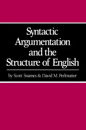 Perlmutter / Soames |  Syntactic Argument | Buch |  Sack Fachmedien