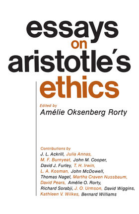 Rorty |  Essays on Aristotle's Ethics | Buch |  Sack Fachmedien