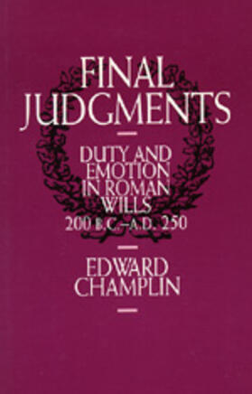 Champlin |  Final Judgments | Buch |  Sack Fachmedien