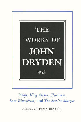 Dryden / Dearing |  Works of John Dryden V16 | Buch |  Sack Fachmedien