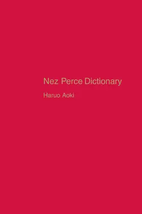 Aoki |  Nez Perce Dictionary | Buch |  Sack Fachmedien