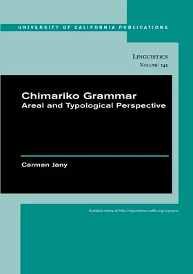 Jany |  Chimariko Grammar - Areal and Typological Perspective | Buch |  Sack Fachmedien