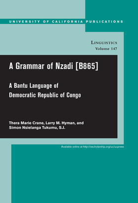 Hyman / Crane / Tukumu |  A Grammar of Nzadi [B865] | Buch |  Sack Fachmedien