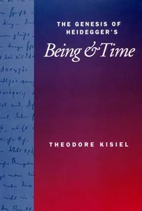 Kisiel |  Genesis of Heidegger's Being and Time | Buch |  Sack Fachmedien