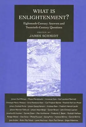 Schmidt |  What Is Enlightenment? | Buch |  Sack Fachmedien