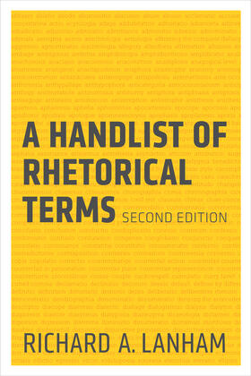 Lanham |  A Handlist of Rhetorical Terms | Buch |  Sack Fachmedien