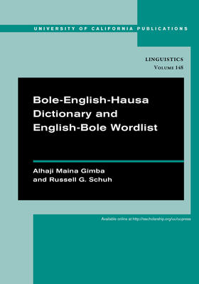 Gimba / Schuh |  Bole-English-Hausa Dictionary and English-Bole Wordlist | Buch |  Sack Fachmedien