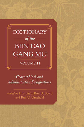 Linfu / Buell / Unschuld |  Dictionary of the Ben cao gang mu, Volume 2 | Buch |  Sack Fachmedien