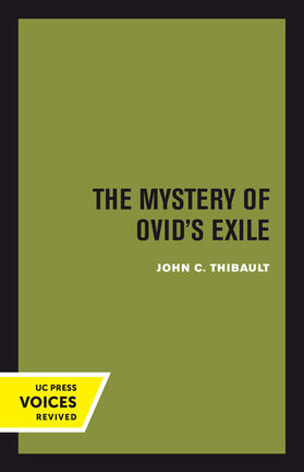 Thibault |  The Mystery of Ovid's Exile | Buch |  Sack Fachmedien