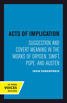 Ehrenpreis |  Acts of Implication | Buch |  Sack Fachmedien