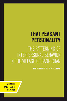Phillips |  Thai Peasant Personality | Buch |  Sack Fachmedien