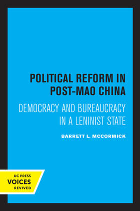 McCormick |  Political Reform in Post-Mao China | eBook | Sack Fachmedien