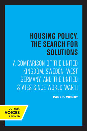 Wendt |  Housing Policy, the Search for Solutions | eBook | Sack Fachmedien