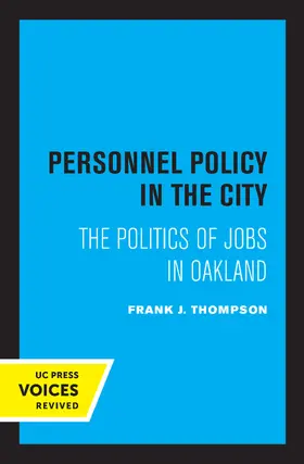 Thompson |  Personnel Policy in the City | eBook | Sack Fachmedien