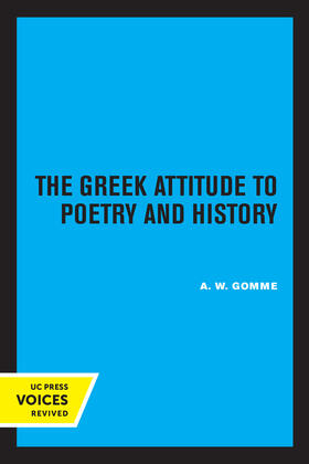 Gomme |  The Greek Attitude to Poetry and History | eBook | Sack Fachmedien