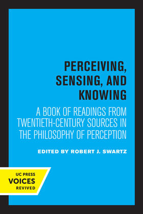 Swartz |  Perceiving, Sensing, and Knowing | eBook | Sack Fachmedien