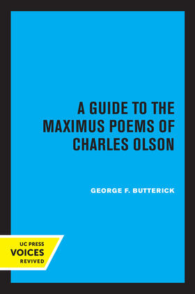 Butterick |  A Guide to the Maximus Poems of Charles Olson | eBook | Sack Fachmedien