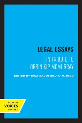 Radin / Kidd |  Legal Essays | eBook | Sack Fachmedien