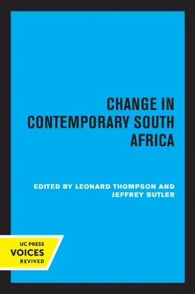 Thompson / Butler |  Change in Contemporary South Africa | eBook | Sack Fachmedien