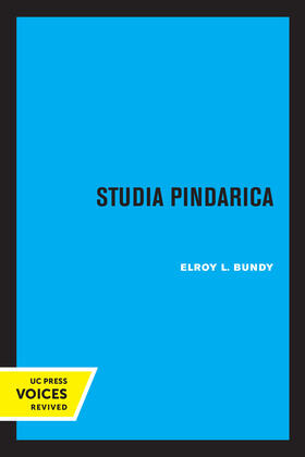 Bundy |  Studia Pindarica | eBook | Sack Fachmedien