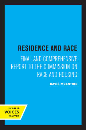 McEntire |  Residence and Race | eBook | Sack Fachmedien