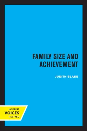 Blake |  Family Size and Achievement | eBook | Sack Fachmedien