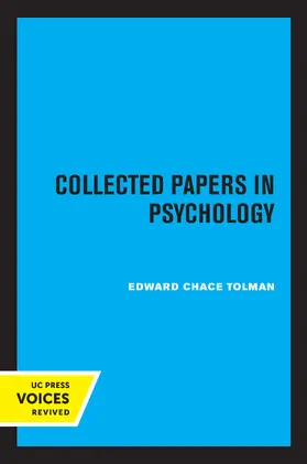 Tolman |  Collected Papers in Psychology | eBook | Sack Fachmedien