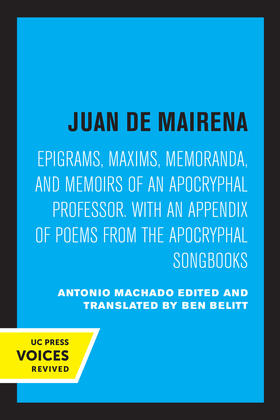 Machado / Belitt |  Juan de Mairena | eBook | Sack Fachmedien