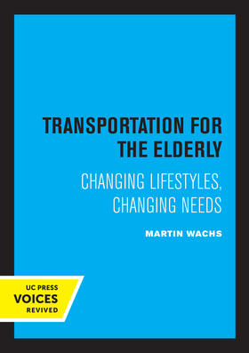 Wachs |  Transportation for the Elderly | eBook | Sack Fachmedien