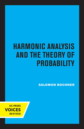 Bochner |  Harmonic Analysis and the Theory of Probability | eBook | Sack Fachmedien