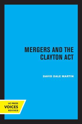 Martin |  Mergers and the Clayton Act | eBook | Sack Fachmedien