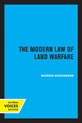Greenspan |  The Modern Law of Land Warfare | eBook | Sack Fachmedien