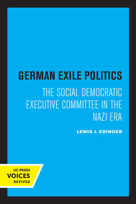 Edinger |  German Exile Politics | eBook | Sack Fachmedien