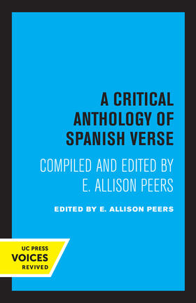 Peers |  A Critical Anthology of Spanish Verse | eBook | Sack Fachmedien