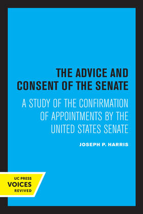 Harris |  The Advice and Consent of the Senate | eBook | Sack Fachmedien