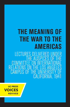  The Meaning of the War to the Americas | eBook | Sack Fachmedien