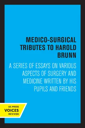 Brunn |  Medico-Surgical Tributes to Harold Brunn | eBook | Sack Fachmedien