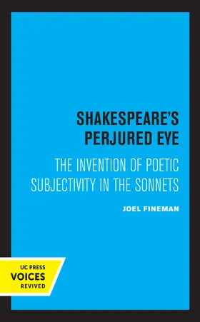 Fineman |  Shakespeare's Perjured Eye | Buch |  Sack Fachmedien