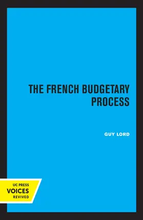 Lord |  The French Budgetary Process | Buch |  Sack Fachmedien