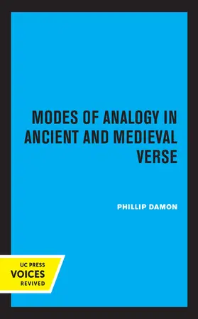 Damon |  Modes of Analogy in Ancient and Medieval Verse | Buch |  Sack Fachmedien