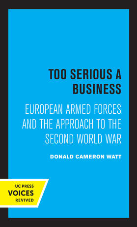 Watt |  Too Serious a Business | Buch |  Sack Fachmedien
